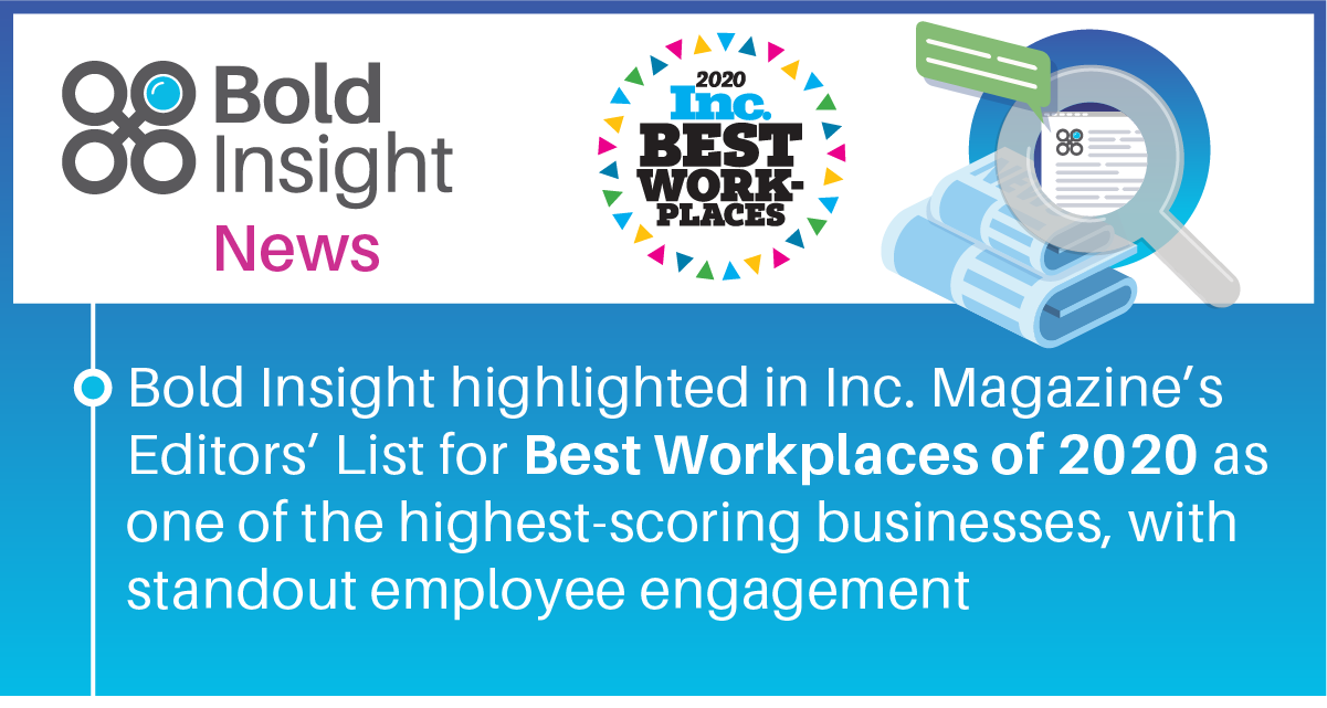 Bold Insight highlighted in Inc. Magazine’s Editors' List for Best