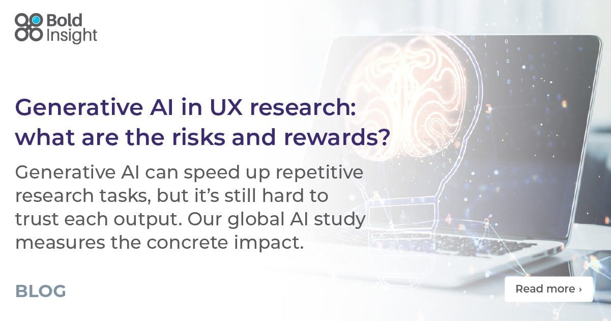 Generative AI In UX Research: What Are The Risks And Rewards? - Bold ...